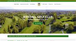 Desktop Screenshot of birstallgolfclub.co.uk